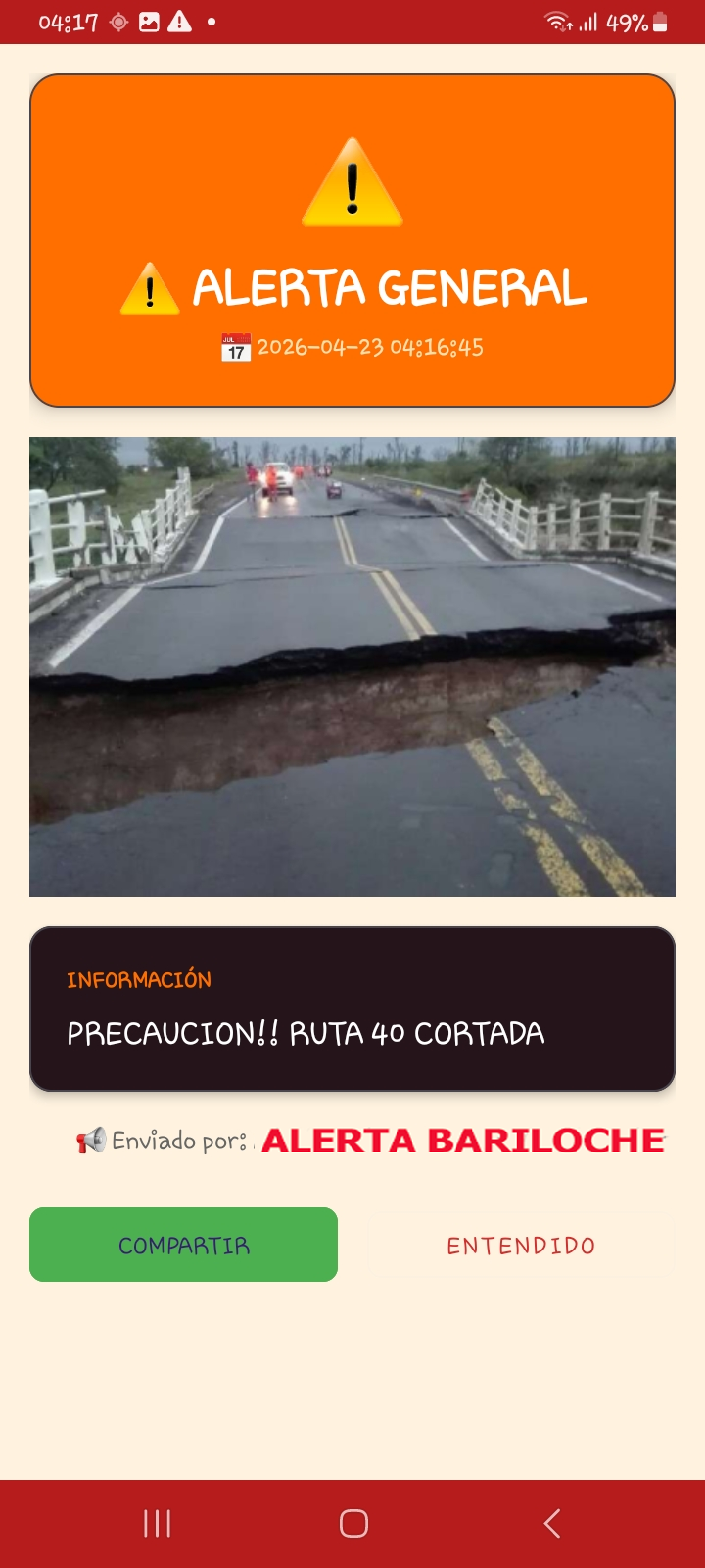 Alerta general informativa